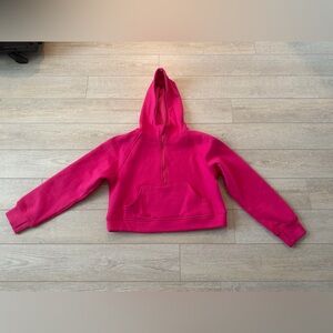 Vibrant Pink Half-Zip Hoodie